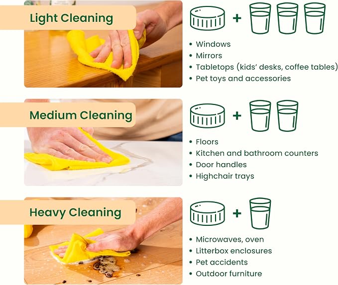 Good Natured Brand All-Purpose Cleaner Concentrate | 8oz makes 128oz | Orange Essential Oil | 16X Concentrated Natural Multi-Surface Cleaner