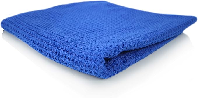 Chemical Guys, Waffle Weave Glass & Window Microfiber Towel, Blue, 24 x 16 | For streak-free cleaning on cars, home glass, windows and mirrors, 7x absorbent streak-free glass cloth