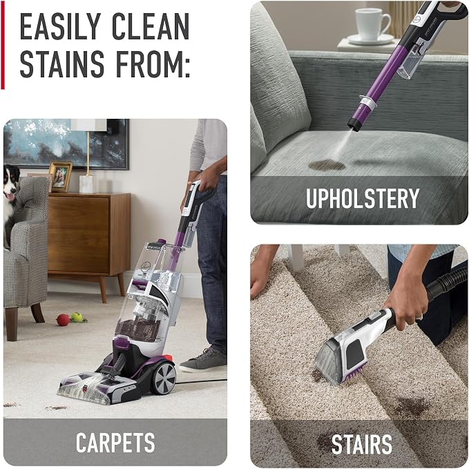 Hoover SmartWash Pet Automatic Carpet Cleaner Machine with Spot Chaser Wand | Deep Cleaning Carpet Shampooer Machine, Pair with a Hoover Carpet Cleaner Solution for a Bright, Refreshed Home