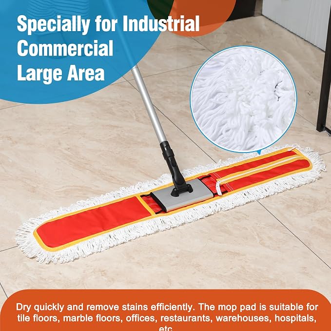 36" Microfiber Mop Pads 2 Pieces Just Fit CLEANHOME Industrial Dust Mop: B08R3F1ZZM,Red | Just Fit CLEANHOME Industrial Dust Mop: B08R3F1ZZM,B0GL7WQZBY,B0GL7R3KKP,B08R3H69ZB