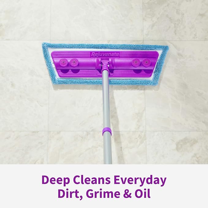 Rejuvenate Luxury Vinyl Floor Cleaner 1 Gal, Fresh Citrus Scent, 2 Pack | No-Streak Formula Deep Cleans Dirt, Grime & Oil, Refills 32oz Rejuvenate Vinyl Floor Cleaner, Safe For Pets & Kids