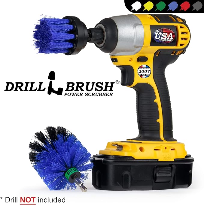 Aquatic Cleaning Supplies - Pool Cleaning Brush - Boat Carpet Cleaner Tools | Pool Accessories Kit - Brush for Pool Maintenance and Upkeep - Pool Liner Cleaning Solutions - Diving Board Cleaning Brush