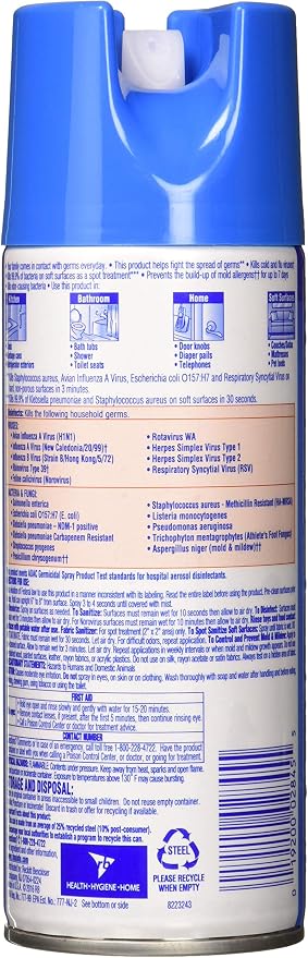Lysol Surface Disinfectant Liquid 12.5 oz. Can Spring Waterfall Scent 1 Ct RAC02845