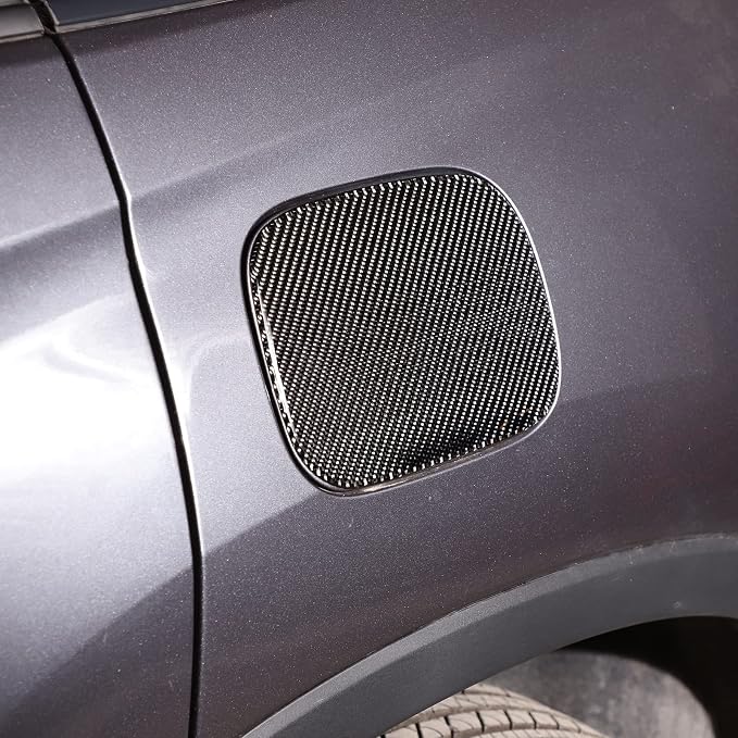 Car Gas Cap Fuel Filler Cover for Honda Pilot 2016-2022/ Ridgeline 2017-2023/ Passport 2019-2023, Fuel Tank Cap Trim, Exterior Fuel Tank Cap Protector Trim (Fuel Tank Cover Panel Sticker)