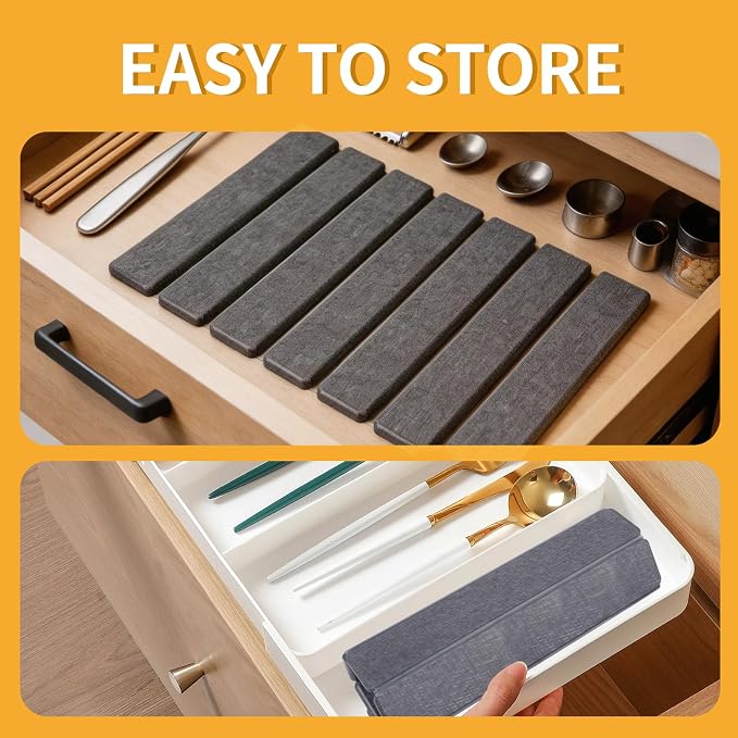 Stone Dish Drying Mat for Kitchen Counter, 16''×12'' Quick Dry Stone Dishes Mats Foldable Foldable Water Absorbing Diatomaceous Earth Drying Organizer Pad for Dishes Utensils Bottles(Dark Gray)