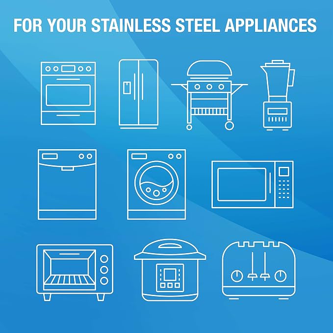 MiracleSpray for Stainless Steel, Cleaning Spray, Removes Fingerprints and Smudges From Oven, Refrigerator, Microwave, Sink, Hood, and Grill, 16 Ounce