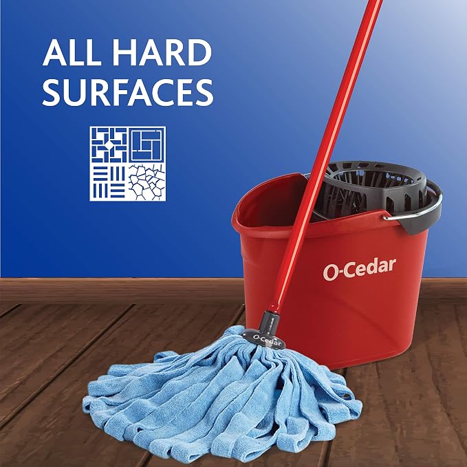 O-Cedar Microfiber Mop Refill, Pack of 2 | Blue