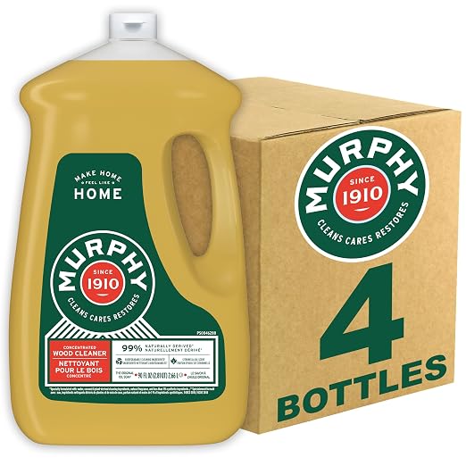 Murphy Oil Soap Hardwood Floors and Wood Cleaner Refill, 2.66 L | Wood Cleaner, No-Rinse Floor Cleaner, Removes Dirt and Grease, Versatile Cleaner, Non Residue, Murphy's Floor Cleaner