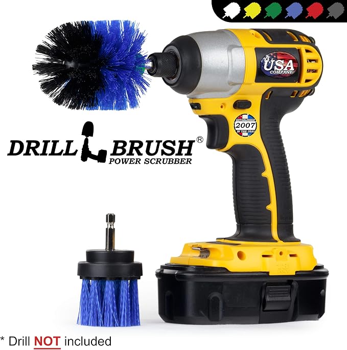 Aquatic Cleaning Supplies - Pool Cleaning Brush - Boat Carpet Cleaner Tools | Pool Accessories Kit - Brush for Pool Maintenance and Upkeep - Pool Liner Cleaning Solutions - Diving Board Cleaning Brush