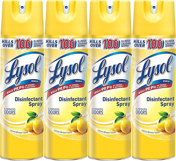 Lysol Lysol Disinfectant Spray, Lemon Breeze, Clear, 19 OZ