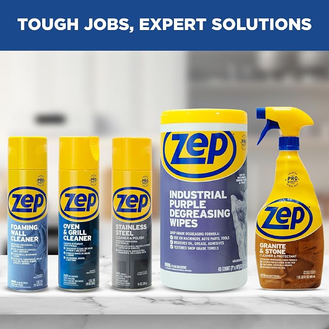 Zep Heavy-Duty Oven and Grill Cleaner - 19 oz (Case of 2) ZUOVGR19 - Dissolves Grease on Contact, on Burners, Grates and Drip Pans