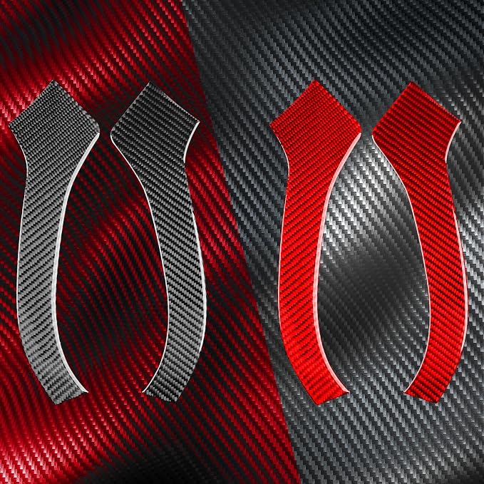 Real Carbon Fiber Trim for Honda Accord Accessories | for 2003 2004 2005 2006 2007，Central Console Panel Side Cover，Interior Dash Panel，Thick Overlay Sticker Decal