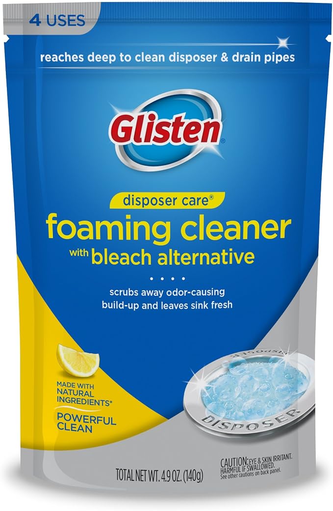 Glisten Disposer Care Foaming Cleaner 2-Pack and Plink Deodorizer Capsules 2-Pack