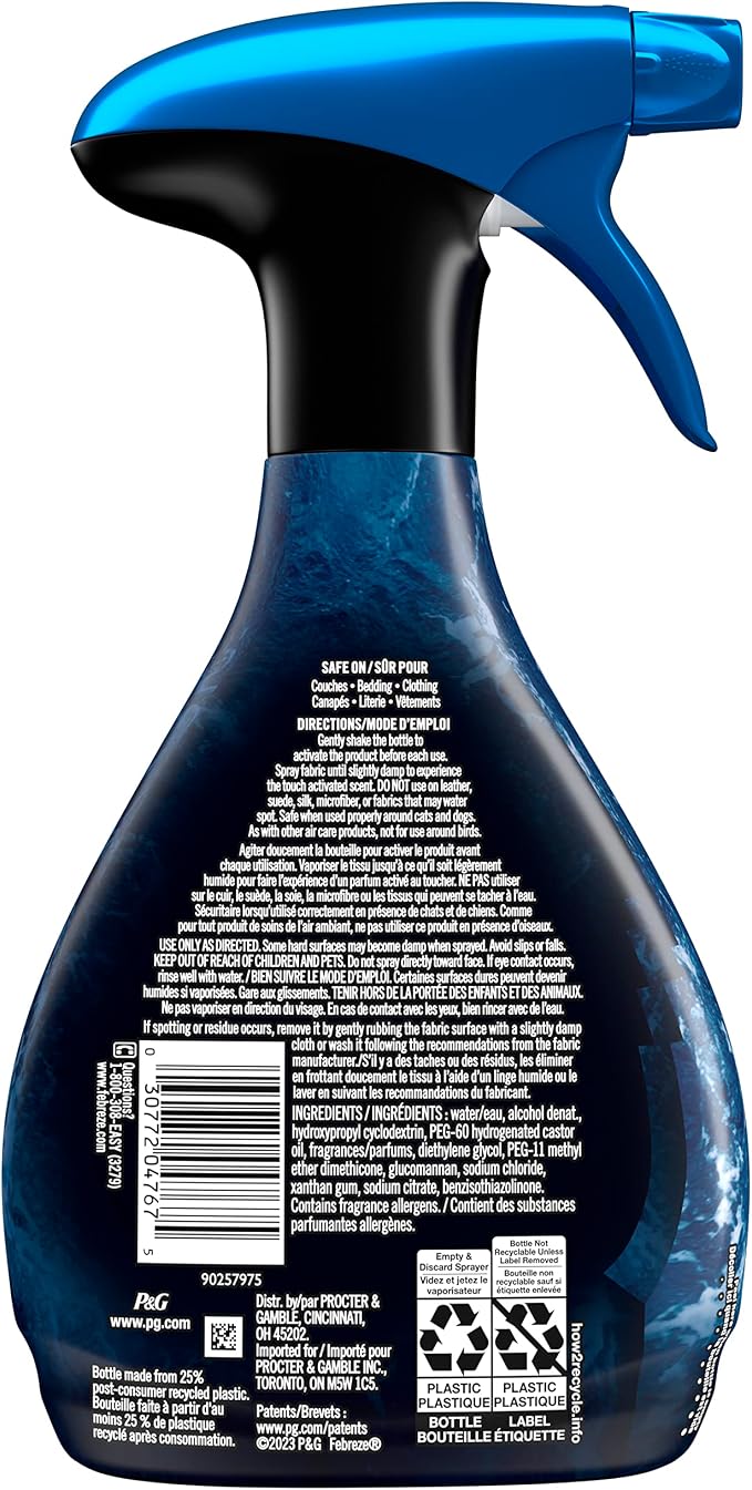 Febreze Touch Fabric Spray Ocean, 16.9 oz (2 pack)