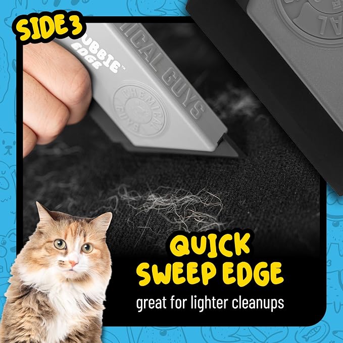 Chemical Guys, Grubbie Edge Reusable Pet Hair & Lint Removal Tool for Cars