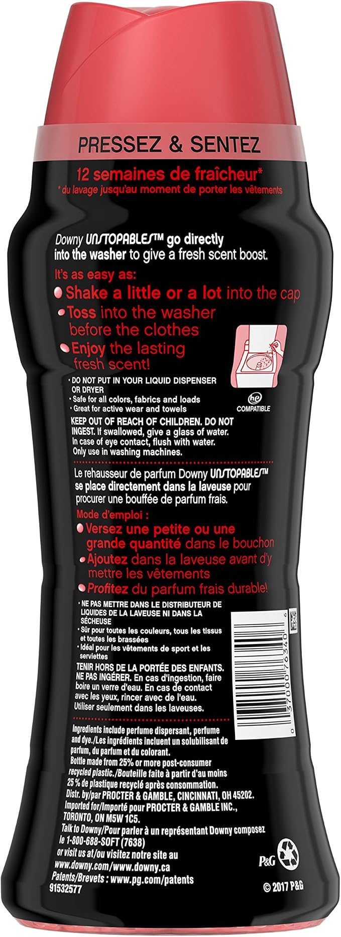 Downy Unstopables In-Wash Scent Booster Beads, SPRING, 14.8 oz