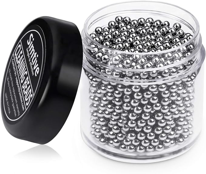 Simtive 1500 PCS Decanter Cleaning Beads, Cleaner for Wine Decanter, Carafe and Vase, 304 Stainless Steel Cleaning balls