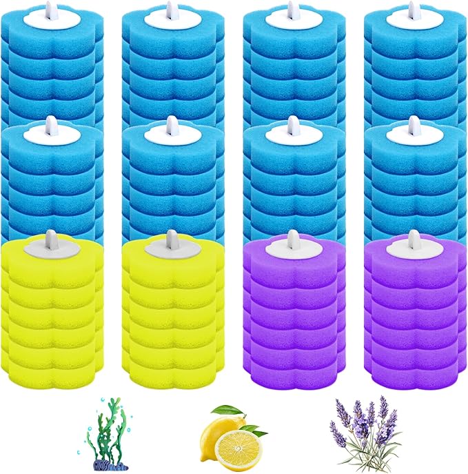Toilet Wand Refills, 72 Count Disposable Toilet Brush Refills, Toilet Bowl Wand Refills, Scrubber Refill Pads Compatible with luluaday Wand Refill System for Sink Bathtub Wash Basin