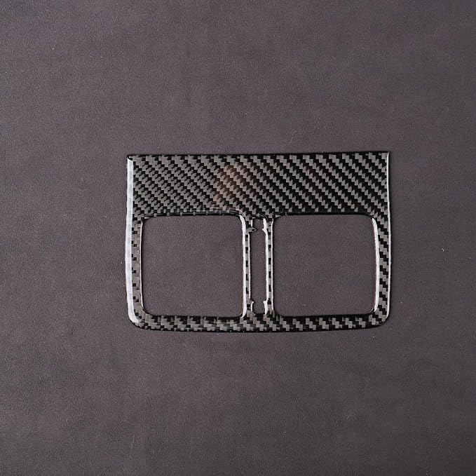 Real Carbon Fiber Trim for Toyota Camry Accessories | for 2012 2013 2014 Rear Row Air Vent Wind Outlet Decoration Panel Sticker Interior Thick Overlay Decal