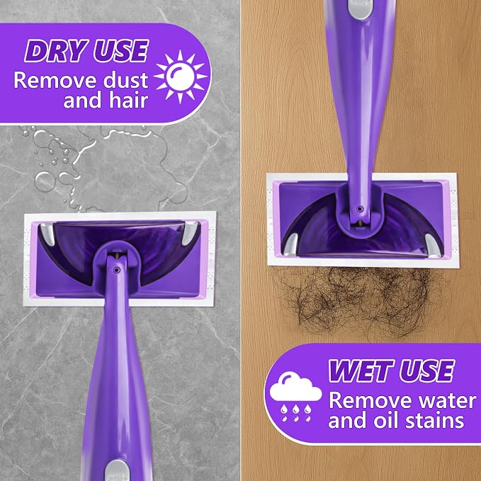 Disposable Mop Pads Refills for Swiffer WetJet Spray Mop - Wet Jet Refill Pads for All Purpose Multi Surface Hardwood Floor Cleaning - Thickened and Super Absorbent - 30 Count