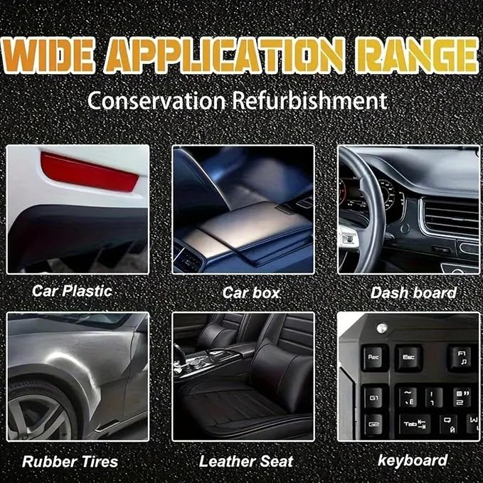 Trim Restorer Glaze Cleaner Detailing Supplies | Renewal Agent for Auto Exterior Interior Truck Dashboard Window Strip Door Handle Tire