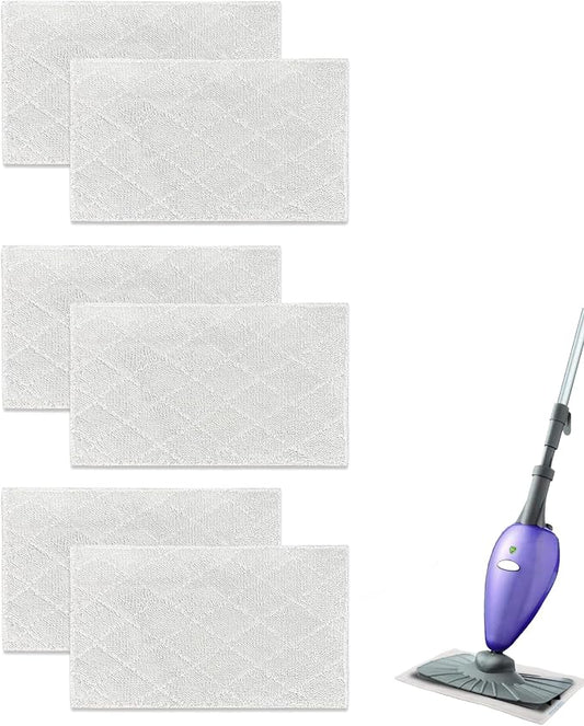Light 'N' Easy Steam Mop Pads Replacement Reusable for S3601 S3101 S7326 7688ANB 7688ANW Floor Microfiber Cleaning Cloths(8 Pack) (6)