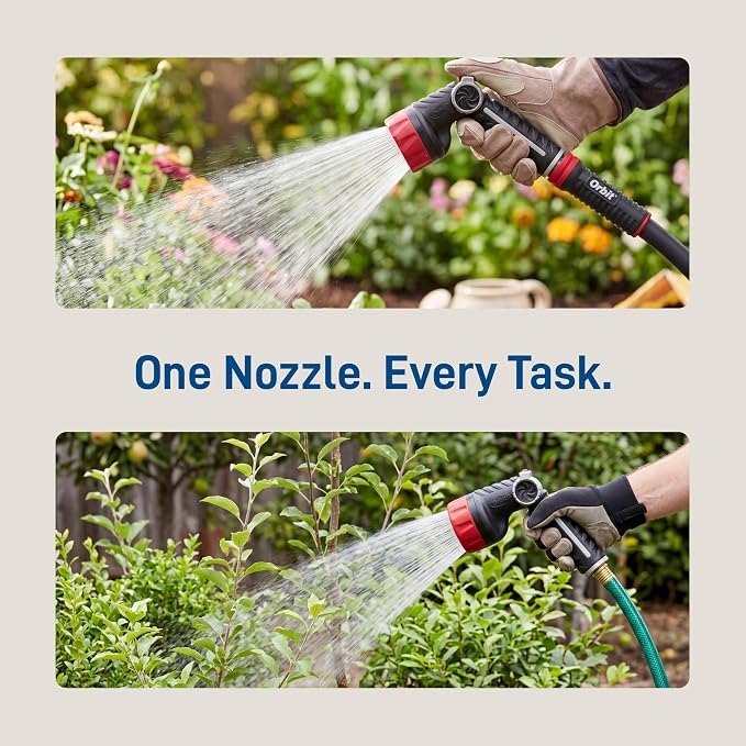 Orbit Pro Series 8-Pattern Thumb Control Hose Nozzle - 26812