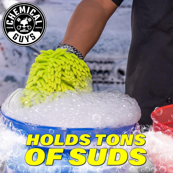 Chemical Guys, Foam Blaster 6 Foam Gun & Chenille Wash Mitt Kit, 2-Piece | Foam gun connects to any garden hose for thick suds, paired with a scratch-free chenille mitt for safe washing