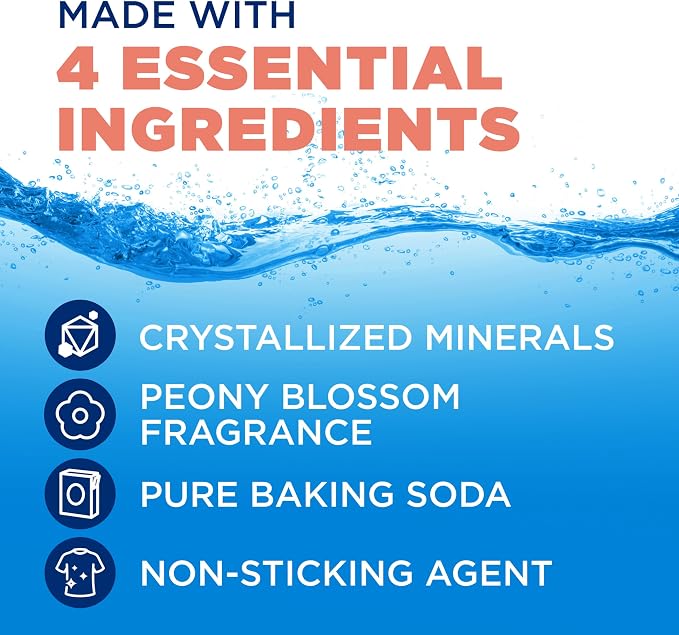 ARM & HAMMER Light Laundry Scent Booster, Peony Blossom Scent, 24 Oz | In-Wash Laundry Fragrance, No Heavy Perfumes, No Dyes, No Parabens, Laundry Additive