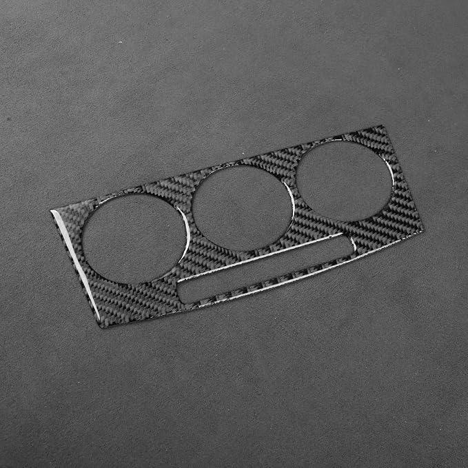 Real Carbon Fiber A/C Control Stickers Fit for Mazda 3 2004-2009 | Trim A/C Control Panel Decorations | Accessories | Thick Overlay