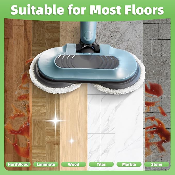 8 Pack Steam Mop Replacement Pads for Shark Steam & Scrub Mop | Washable Dirt Grip Soft Scrub Pads Compatible with Shark S8201, S8001, S8002BRN, S7001 series, For all sealed hard floors