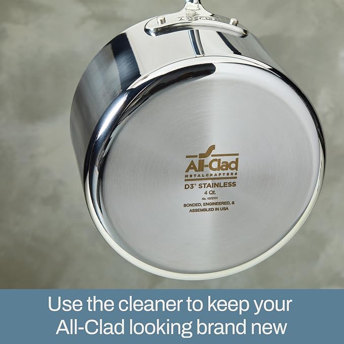 All-Clad Specialty Powder Stainless Steel Cleaner and Polish 12 Ounce Pots and Pans, Cookware White (Pack of 6)