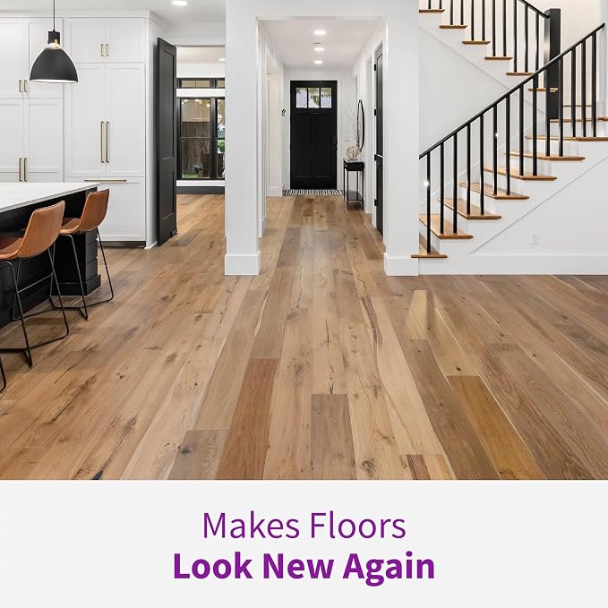 Rejuvenate Professional Wood Floor Restorer 1 Gal, Gloss Finish, 2 Pack | 1-Coat Application Fills Scratches, Shines & Protects Hardwood Floors, Leaves A Glossy Finish, Safe For Pets & Kids