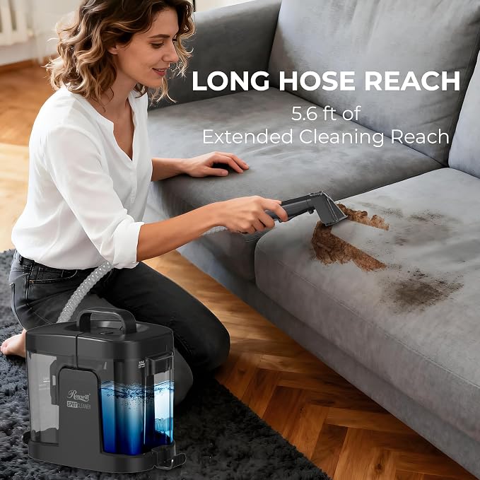 Rosewill Multi-Purpose Portable Carpet and Upholstery Cleaner, Powerful Suction 17 KPa Spot Cleaner, 550W Motor, Car and Auto Detailer, Stain/Spot Remover; Versatile Use: Carpet, Sofa, Pet Hair