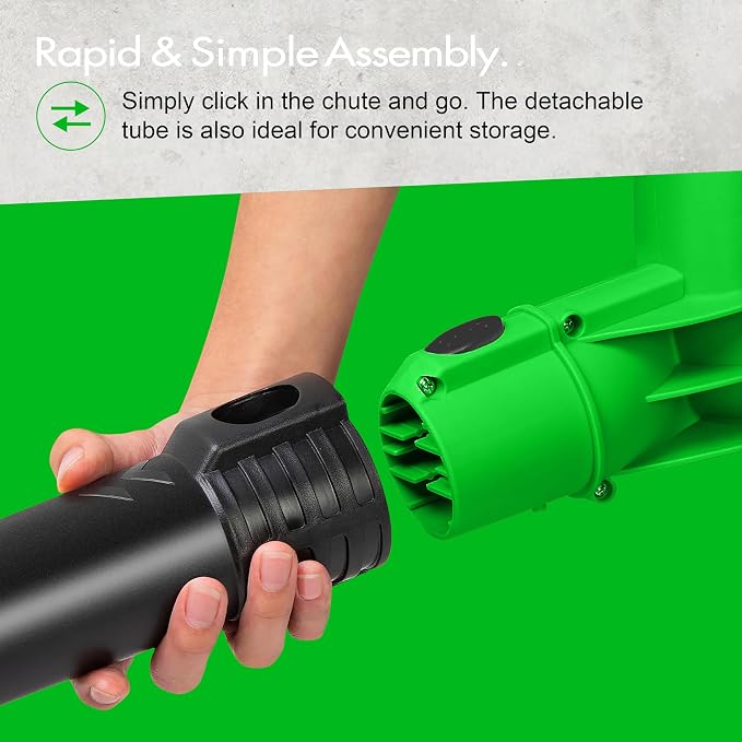 GUEDE Electric Leaf Blower, Corded 7 Amp, 155MPH Air Speed, Lightweight & Handheld for Lawn Care, Patio Cleaning, Leaves & Snow Blowing