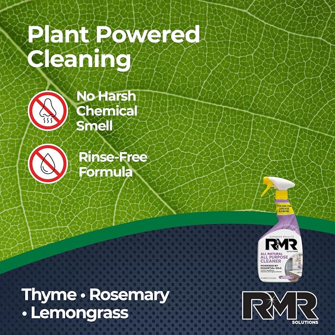 RMR Surface Saver System – Tub & Tile Stain Remover + All Natural All Purpose Cleaner, 2-Step Bathroom & Surface Cleaning Bundle for Tile, Grout, Shower, Tub, Counters & More, 2–32 Oz Bottles
