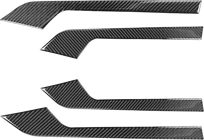 Real Carbon Fiber Trim for Audi Accessories | for B9 A4 S4 A5 S5 2020-2025 / RS5 2021-2025 Door Panel Strip Interior Thick Overlay Decal - A