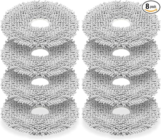 8 Pack Mop Pads for iRobot Roomba 505X Combo, Plus 405/505/507/4020 Combo | Reusable & Washable Microfiber Mop Cloth Refill, Robot Vacuum Cleaner Replacement Part