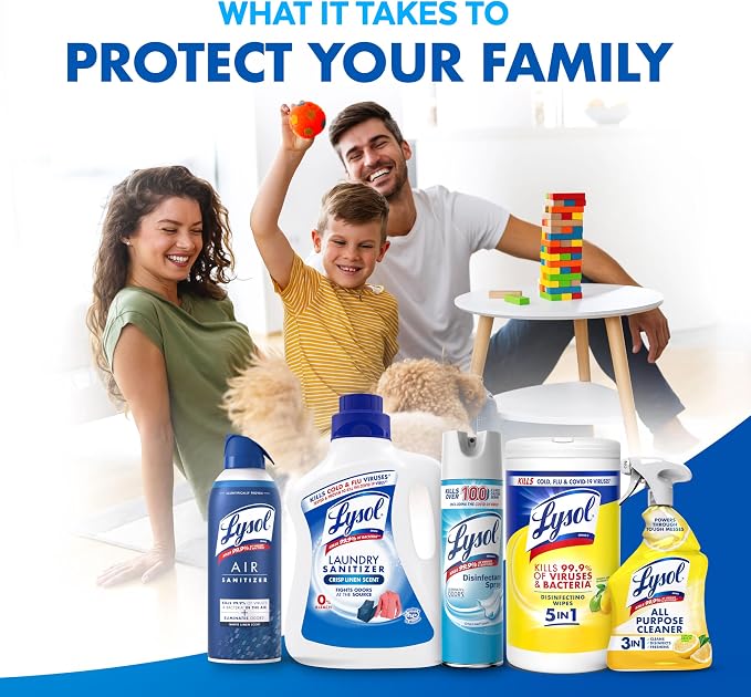 LYSOL Disinfecting Wipes, Multi-Surface Cleaner, Lemon, 80 ct. (2 Pack)