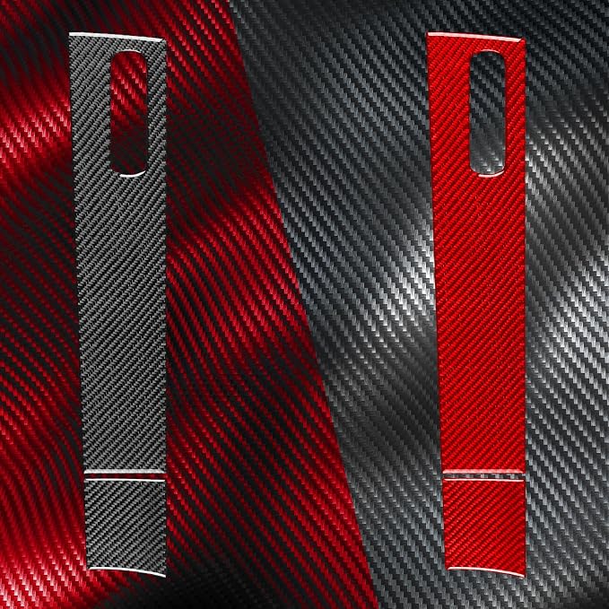 Fit for Mazda 3 2004-2009 Real Carbon Fiber Passenger Side Stickers | Passenger Side Storage Box Glove Box Trim Decorations | Accessories | Self-adhesive