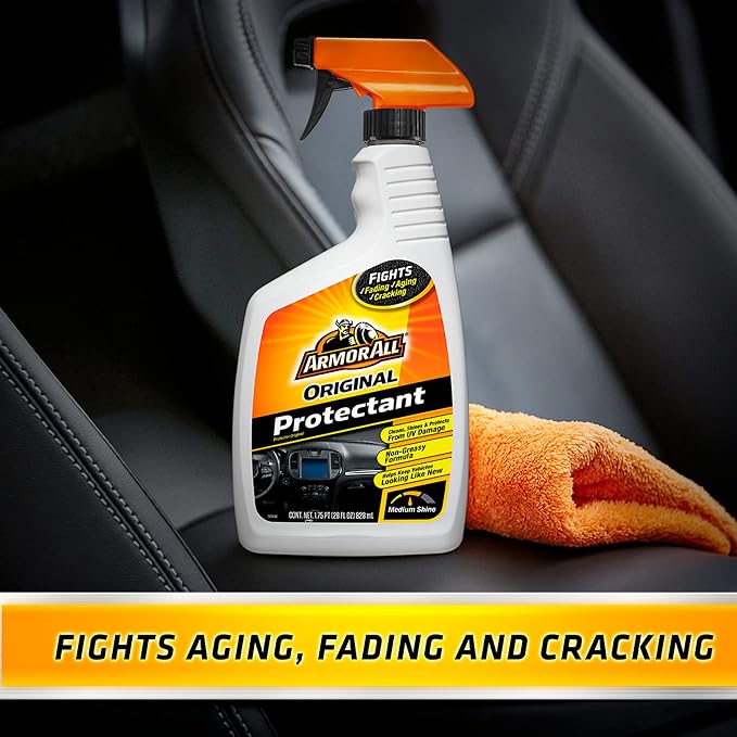 Armor All Interior Car Cleaner Spray Bottle, Protectant Cleaning for Cars, Truck, Motorcycle, 28 Fl Oz, Pack of 6, 10228-6PK