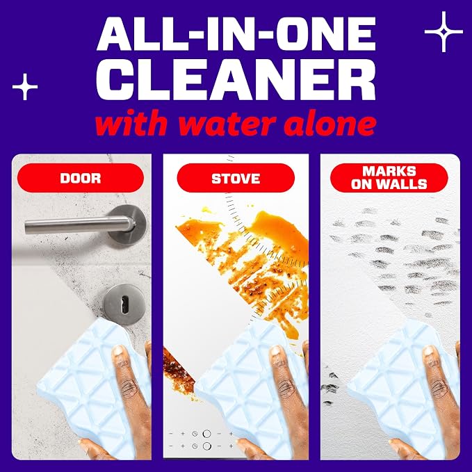 Mr. Clean Magic Eraser Sponge, All Purpose Cleaner, Cleaning Scrubber, Wall, Kitchen, Bathroom, Shower Cleaner, Melamine Sponge, Cleaning Pads, Variety Pack, 5 Extra Durable, & 3 Grease Magic Erasers