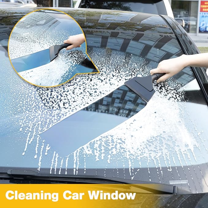 Gomake Vinyl Wrap Tool Set Window Tint Kit,Window Tint Tools Small Rubber Squeegee, Car Window Tint Application Kit,Vinyl Wrap Tools Felt Squeegee for Car Wrapping,Window Cleaning