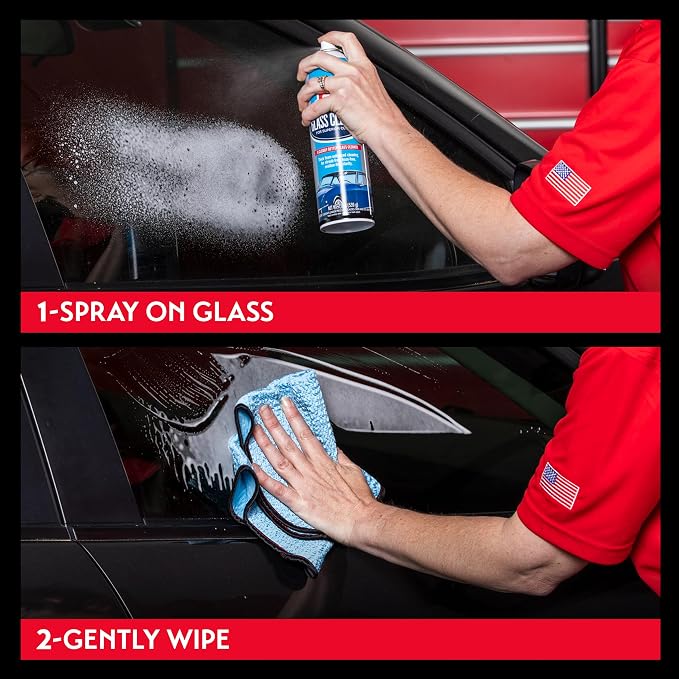 Griot's Garage Ultra-Premium Glass Cleaner, Foaming Aerosol Spray for Car Window, Windshield, Mirror, Tint Safe, Ammonia-Free Formula, 19 Oz, 10998