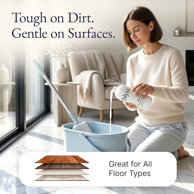 Mop Soap Baja, Floor Cleaner for Mopping, Luxury Scented Mop Soap, LVP Vinyl Laminate and Hardwood Floor Cleaner Solution, Plant Powered Floor Cleaner
