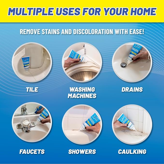 X-ALL Mold Stain Remover – Heavy Duty Cleaner for Bathroom Grout, Tile, Shower & Washing Machine Seal, 150g