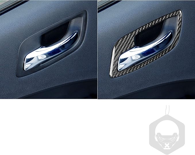 Real Carbon Fiber Trim for Dodge Charger Chrysler 300 Accessories | for Charger 2011+ Chrysler 300 2011-2023 Door Handle Sticker Interior Thick Overlay Decal - B