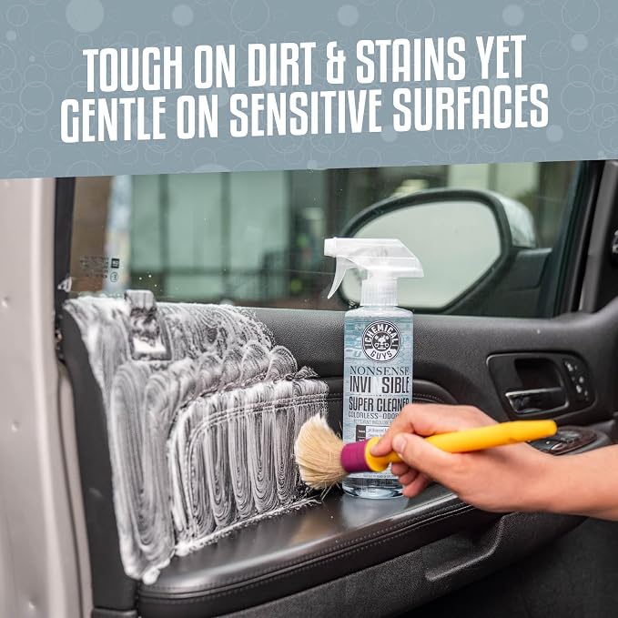 Chemical Guys, 11-Piece Interior Car Detailing Kit, VRP, Nonsense & Glass | With VRP protectant, Nonsense cleaner, glass cleaner, 3 detailing brushes, 3 microfiber towels, complete kit