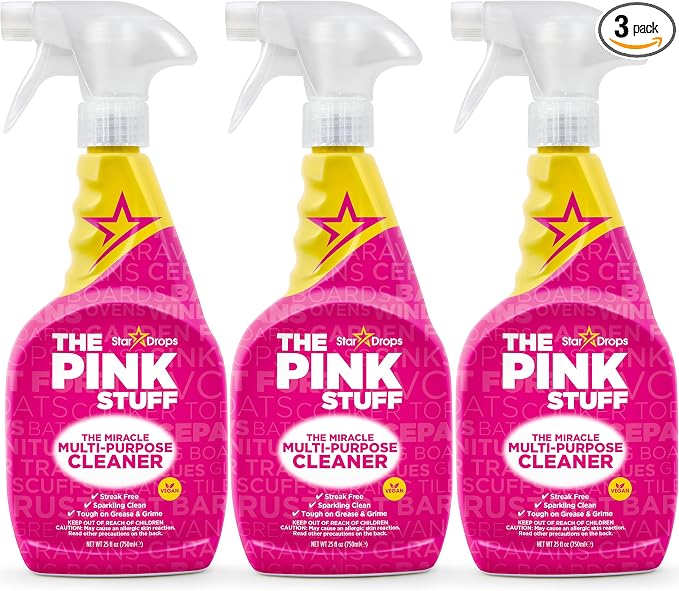 Stardrops - The Pink Stuff - The Miracle Multi-Purpose Cleaning Spray 750ml 3-Pack Bundle (3 Multi-Purpose Spray)