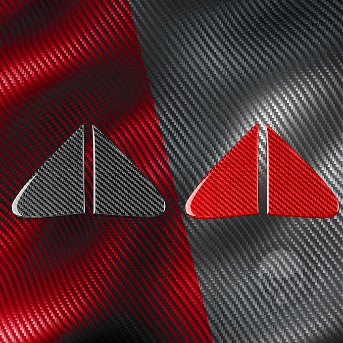 Exterior A-Pillar Trim for Toyota Corolla 2009-2013 Accessories Black | Soft Carbon Fiber | Upgrades for Car | Only for Left-Hand Drive | Anti-Scratch | Sporty Style